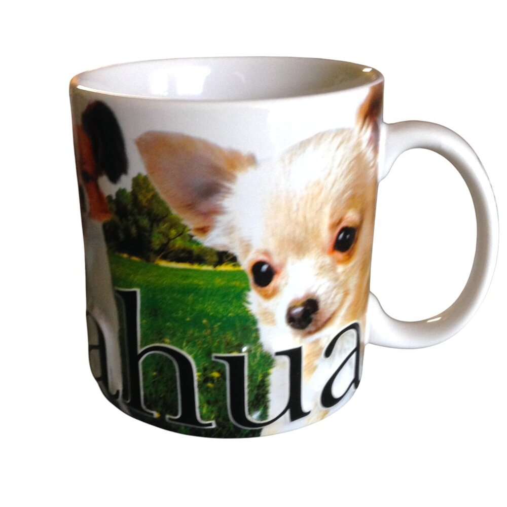 2007 Americaware Embossed Chihuahua Dog Coffee Mug